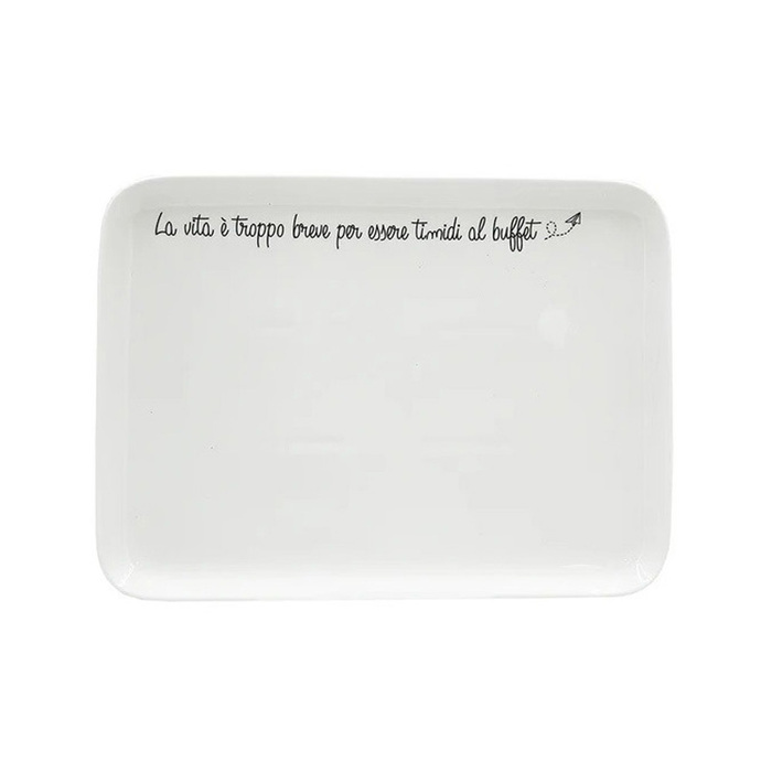 Поднос прямоугольный La Porcellana Bianca GLI ONESTI, фарфор, 30 х 22 см
