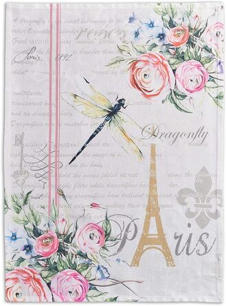 Набір із 3 багатоцільових кухонних рушників Maison d&39 Hermine Rural Christmas, 100 бавовна Барні рушники День подяки/Різдво (50 см x 70 см) (Марсове поле)