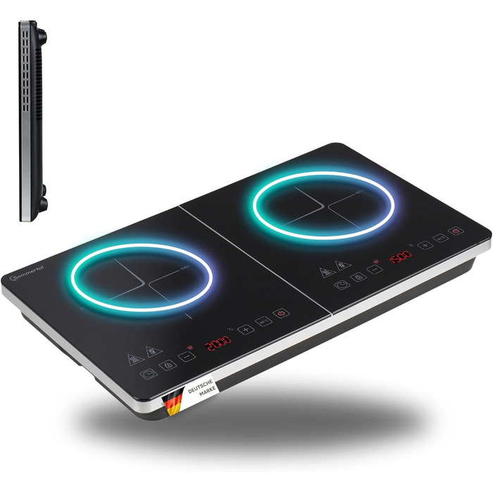 Індукційна варильна поверхня на 2 конфорки 3500 Вт Sommertal