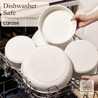 Набір кухонного посуду з 25 предметів, кремовий CAROTE