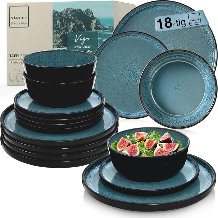 Кам&39яні миски для пасти 6 предметів, набір мисок для пасти на 6 осіб, набір мисок можна мити в посудомийній машині та використовувати в мікрохвильовій печі, велика багатофункціональна миска темно-сірого кольору 750 мл VALUE COLLECTION (Vigo, набір посуд