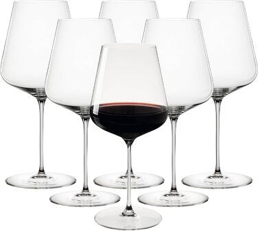 Набор бокалов для вина из 6 предметов, универсальные бокалы, хрустальное стекло, 550 мл, Definition, 1350101 (бокалы Bordaux 750 мл)