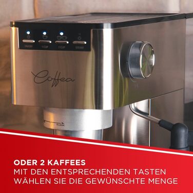 Ручная кофеварка для эспрессо и капучино 1,3 л 1450 Вт POLTI