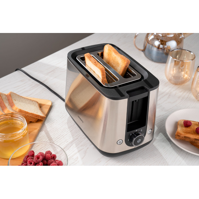 ARDESTO Тостер Steel Collection T-K200 800Вт, метал+пластик, сріблястий+чорний