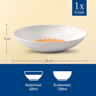 Миска для пасти 620 мл помаранчевий Fleur Villeroy & Boch