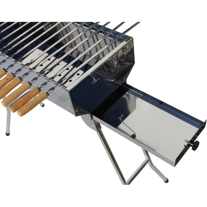 Преміальний портативний магал з ящиком для попелу, шампурами та решіткою Andreas Dell