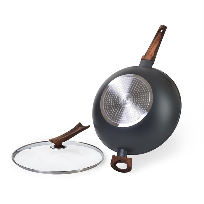 Сковорідка ВОК Fissman CAPELLA 30x8,5 см / 4,3 л з кришкою (14957)