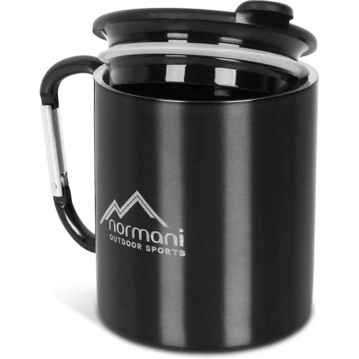 Набір похідного посуду для військових, 6 предметів, чорний Normani