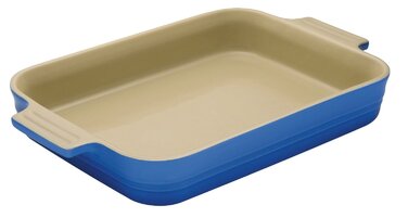 Блюдо прямокутне 18 см, синій Le Creuset