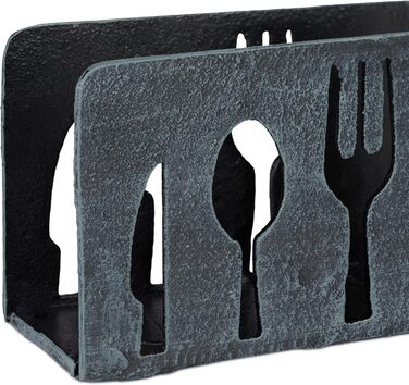 Тримач для серветок сірий Relaxdays