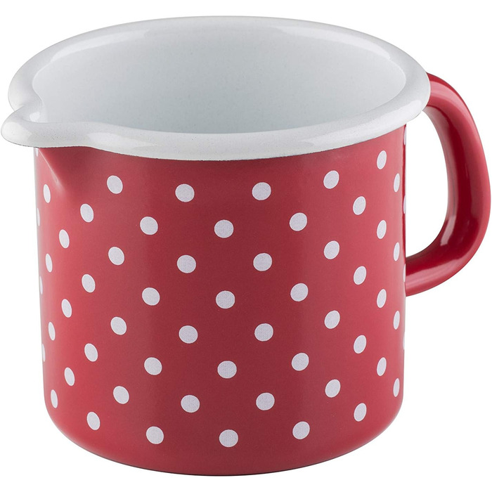 Горщик з дзьобом 10 0,75 л, Country Special Edition Flora, діаметр 0,75 літра, висота емалі, індукційна (9 см, червоний), 0039-070