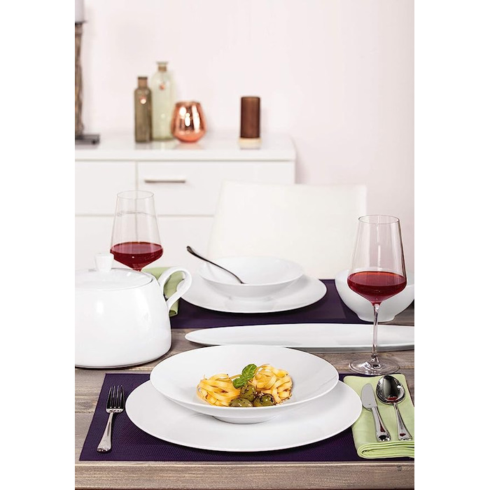 Набір тарілок 12 предметів білий Fashion Seltmann