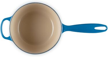 Чавунний сотейник Ø 18 см, 1,8 л з кришкою, синій Марсель Signature Le Creuset