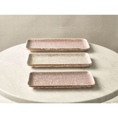 Блюдо прямоугольное 30х14 см, Terra Porcelain Rose Pink, GenWare