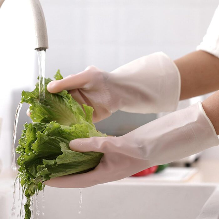 Рукавички для миття посуду 1 пара розмір L 110 x 80 x 38 см Jwthee