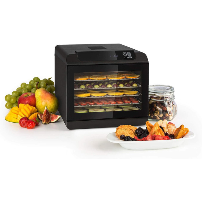 Дегідратор на 6 полок, 500 Вт, чорний Arizona Jerky Klarstein