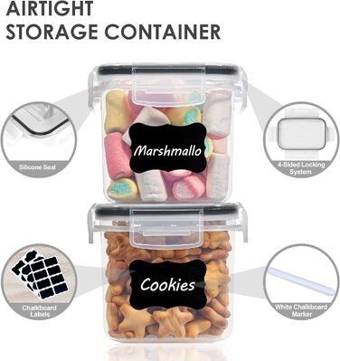 Набір ємностей для зберігання 0,8 л, 12 предметів, Vtopmart