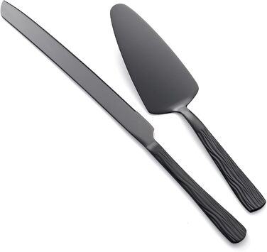 Набір ножів для торта 2 шт чорний Seeshine