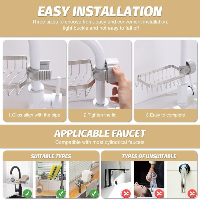 Полиця без свердління, нержавіюча сталь ZeJlo