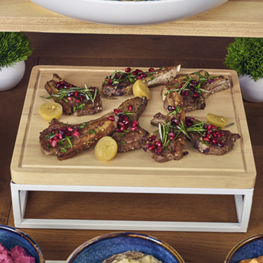 Дошка дерев'яна 32.5*17.6*h 2 см, Hevea Wood, Genware