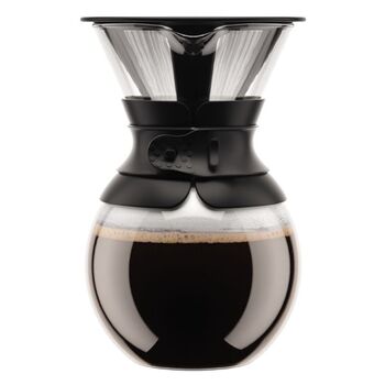 Кавник з фільтром чорний, 1 л, Pour Over Bodum