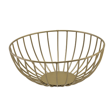 Кошик 20*8 см, золотий, металевий, GenWare