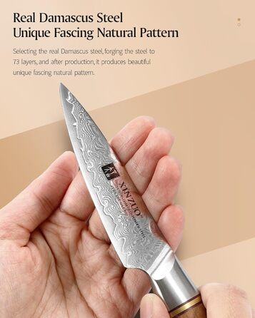 Нож для фруктов 9,2 см, дамасская сталь XINZUO