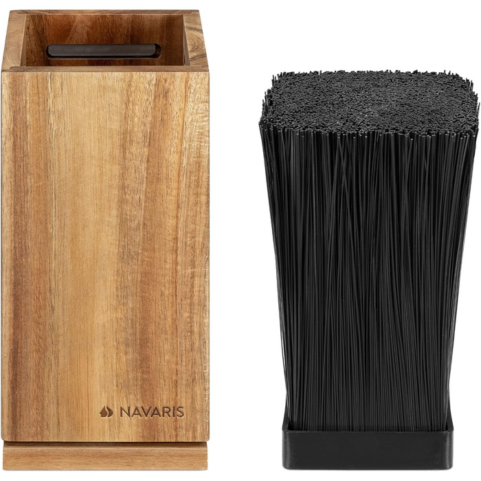 Поворотний блок для ножів із вставкою із щетини Navaris