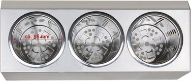 Профессиональный контейнер для столовых приборов из полированной нержавеющей стали 265 x 305 x 210 мм Beeketal