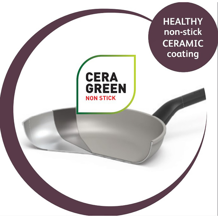 Сковорода з антипригарним покриттям BergHOFF LEO GRAPHITE, діам. 24 см, 1,7 л