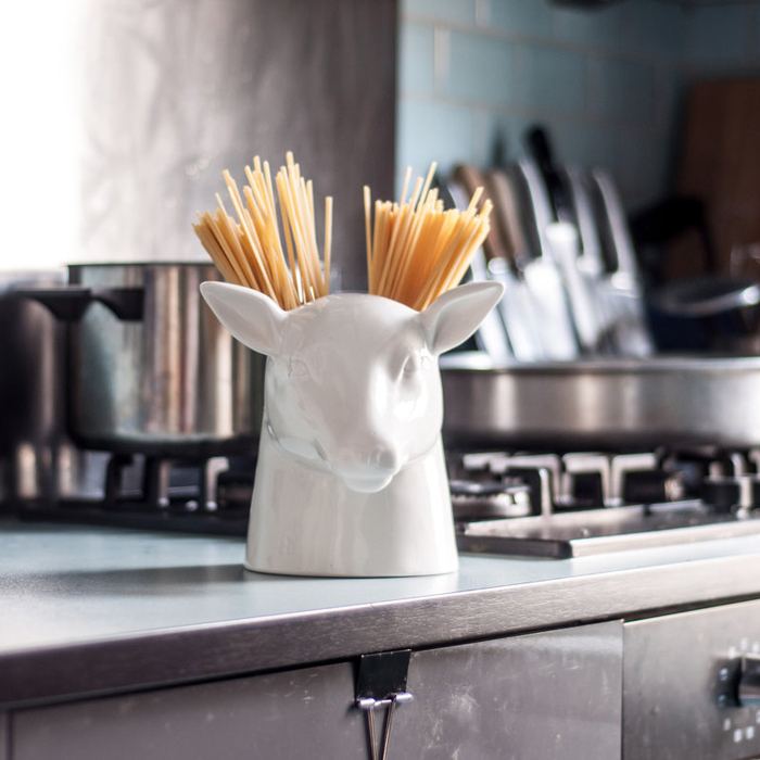 Подставка для кухонных аксессуаров Peleg Design Stag Head, керамика