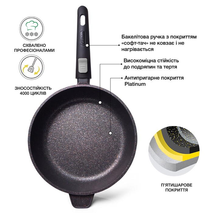 Сковорода Fissman REBUSTO 26x4,7 см (4226)