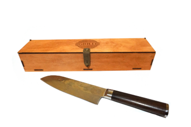 Ніж із дамаської сталі 17 см Santoku professional GRILLI