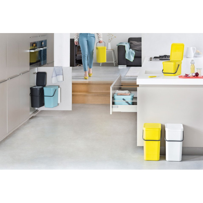Відро для сміття 16 л жовте Sort Go Brabantia