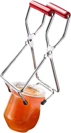 Набір Westmark, 2 шт. 1 відкривач гвинтової кришки 1 підйомник скла, високоякісний пластик/сталь, Vacumex, сріблястий/червоний, 105322E6 Установчий гвинтовий відкривач кришки підйомник скла