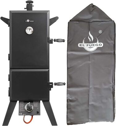 Коптильня з заліза чорний 64 x 50 x 128 см Portland XL El Fuego