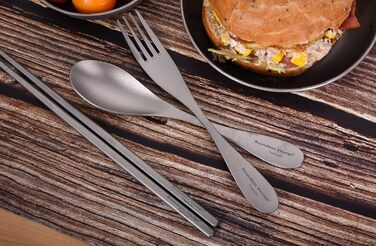 Титановий набір столових приборів iBasingo