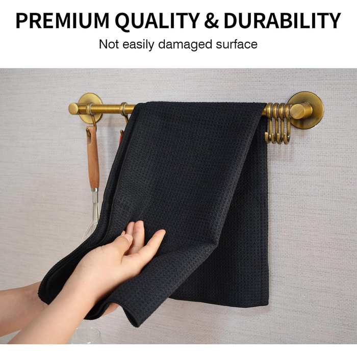 Кухонні рушники VIVOTE, рушник для гостей, подарунковий, 40x60 см, 2 шт., м&39які кухонні рушники, абсорбуючі рушники (чорні 40x70)