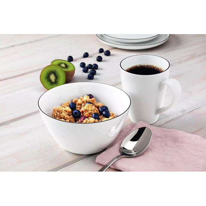 Набір посуду для сніданку із 18 предметів Black Line Lido Seltmann Weiden