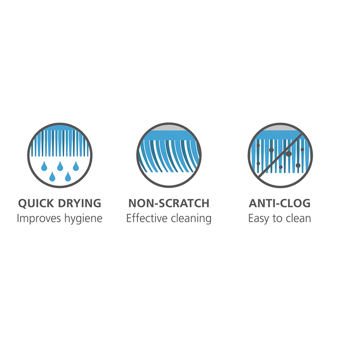 Щітка з ручкою і скрубер, 2 предмета, білий / зелений CleanTech Joseph Joseph