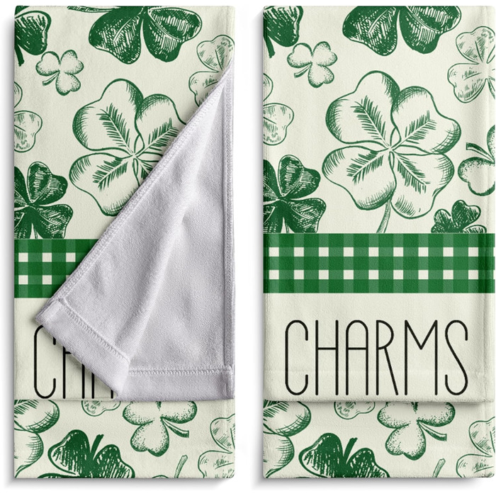 Різдвяні кухонні рушники Kwlegh, рушник для рук, різдвяна ялинка, цукерка-тростина, сніжинка, рушник для пальців, набір з 2 шт. , милий чоловічий банний рушник, високопоглинаючі рушники, 36 x (талісман на щастя)