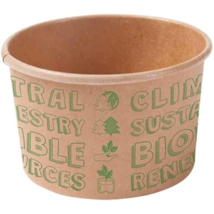 Набір паперові стаканчики для морозива 1000 шт. 150 мл BIOZOYG