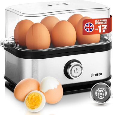 Електрична яйцеварка - 6 яєць, 400 Вт Linsar