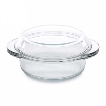 Кастрюля с крышкой BergHOFF, стеклянная, 19,5 х 16 см, 0,7 л