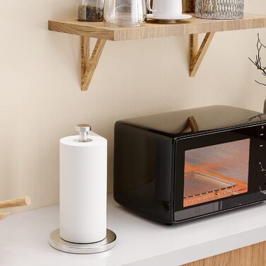 Тримач для кухонних рулонів настільний 33 см, металік VEHHE