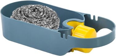 Стійка для зберігання крана для раковини, органайзер для кухонної раковини, кухонний кран, багатофункціональна стійка для крана для раковини, зберігання посуду, кухонне начиння, стійка для зливу для дому, ванної кімнати, щітки для мила (Balu)