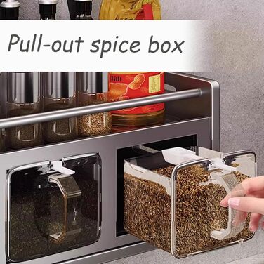 Настінний органайзер для кухонного приладдя 40 см сірий Dxcaicc