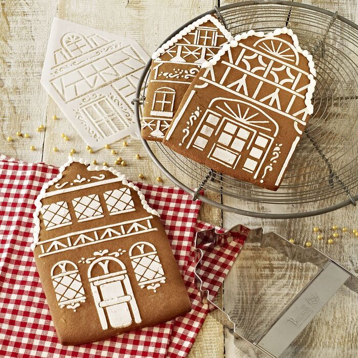 Набір для випічки у вигляді зимового будиночка, 6 предметів, Winterdorf RBV Birkmann