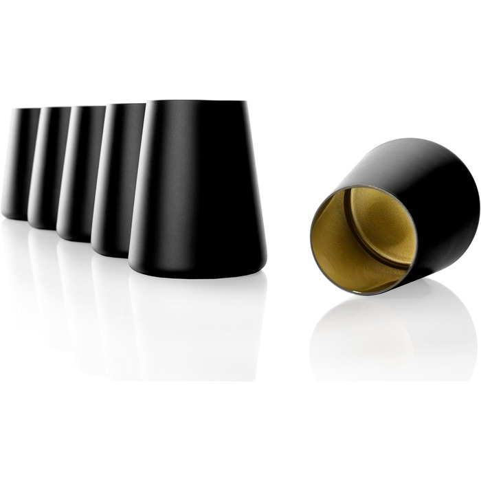 Набір склянок 380 мл, 6 предметів, чорний/золотистий Power Stölzle Lausitz