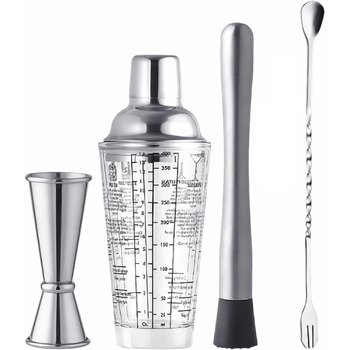 Набір шейкерів для коктейлів із 4 предметів, 400 мл ASIFMTHOT